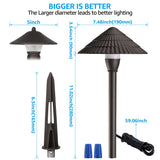 8 Pack Low Voltage LED Landscape Pathway Lights – 120 Lumens 3W Path Lights
