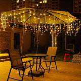360 LED Icicle Christmas Lights, 29.5 ft Connectable Waterproof Curtain String Lights