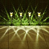 10 Pack Solar Pathway Lights – Crystal-style LED Garden Lights