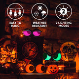 3-Pack Animated Peeping Eyes Halloween Lights, Flashing LED with Timer