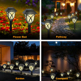6-Pack Solar Pathway Lights – Waterproof LED Garden Stake Lights with Water Ripple Effect
