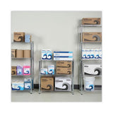 36" W x 14" D x 36" H 3-Shelf Residential Wire Shelving Unit – Silver Steel Storage Rack