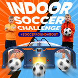 Soccer Arcade Roundabout Interactive Indoor Agility Trainer with Lights, Electronic Scoring and Foam Ball