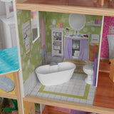 4.5 ft. KidKraft Majestic Mansion Wooden Dollhouse – 4 Levels, 8 Rooms, Elevator & 34 Accessories