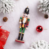 12" Wooden Nutcracker Soldier – Sword, Movable Jaw & Gift Box