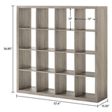 Better Homes & Gardens 16 Cube Modern Bookshelf Storage Organizer