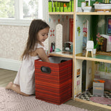Delta Children Deluxe Maui 60" Wooden Dollhouse for 12" Dolls with 4 Stories, Elevator, Slide, Lights and Sounds