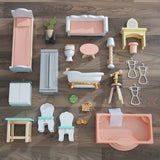 KidKraft Celeste Mansion Wooden Dollhouse – 4 Floors, Elevator, Lights, Sounds & 24 Accessories