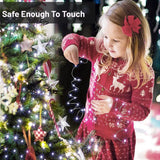 4-Pack 33 ft 100 LED Battery Operated Fairy String Lights with Remote