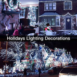 108 ft Outdoor Christmas String Lights, 200 LED Plug-In Lights with 8 Modes