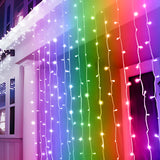 300 LED Window Curtain Lights, 9.8 × 9.8 ft USB-Powered Fairy Lights with Remote Control