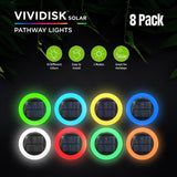 Bell+Howell Color Disk Lights – 4 Pack Solar Color-Changing LED Ground Lights
