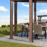 Sunjoy 15' x 15’ Daybreak Octagon Gazebo, Aluminum Roof & Steel Frame Gazebo
