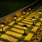GIGALUMI 6 Pack Solar Pathway Lights – Bronze LED Garden Lights