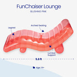 Funsicle FunChaiser Lounge 5.6 ft Inflatable Floating Lounger - Dry-Float Pool Chair