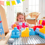 50-Block KidKraft Llama Piñata Wooden Building Brick Activity Table – Reversible Top & Storage