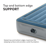 Intex 15" Twin Essential Rest Dura-Beam Air Mattress with Built-In Electric Pump