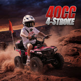 Aoemoe 40 cc Teen Gas ATV, 4-Stroke 4-Wheeler with 3 Speed Settings, Up to 15 mph