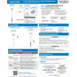 Better Homes & Gardens Elijah Solar Pathway Light with Filament, 4 pack