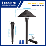 8 Pack Low Voltage LED Landscape Pathway Lights – 120 Lumens 3W Path Lights