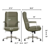 Elle Decor Ayden Manager's Chair, High-Back Recliner with Cushioned Seat