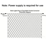 Christmas Net Lights Outdoor, 192 LED 9.8FT × 6.6FT Waterproof Mesh Lights