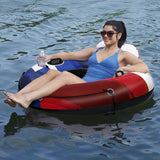 Ozark Trail Rapid Rider Single River Tube 48" with Mesh Seat, Backrest & Cup Holder