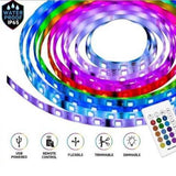 Bell + Howell USB Powered Color-Changing LED Tape Light – 12 ft Waterproof RGB Strip Light