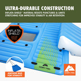 Ozark Trail Summer Slide 5-Person Inflatable Island with Detachable Water Slide, Mesh Seating