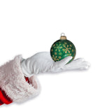 Set of 8 Seamless Glass Christmas Tree Ornaments, 2.63-Inch Solid-Color Xmas Baubles