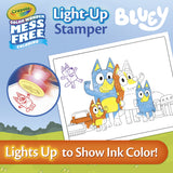 Crayola Color Wonder Bluey Magic Light-Up Stamper – 10 Stamps, 18 Activity Pages & 3 Markers