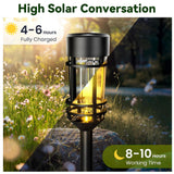 4 Pack Solar Path Lights, Warm White Outdoor Landscape Lights