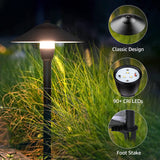 SUNVIE 4 Pack Low Voltage LED Pathway Lights – 150 lm 3 W Landscape Lighting