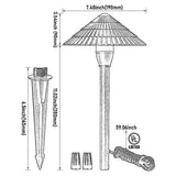 8 Pack Low Voltage LED Landscape Pathway Lights – 120 Lumens 3W Path Lights