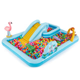 Intex Jungle Adventure Play Center Kiddie Pool with Slide, Sprayer & Games, 96" x 78" x 28"