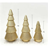 Member’s Mark 3-Piece Rotating Pre-Lit Shimmering Glass Tree Set with Timer
