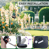 2 Pack Solar Wisteria Flower Lights – Yellow Waterproof LED Solar Garden Lights