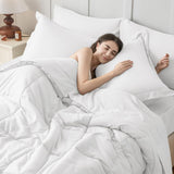 Lightweight Cooling Quilted Comforter, All Season Down Alternative Duvet