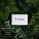 Ivory Gentle Bar Soap Original Scent 12 Pack, 99.44% Pure Paraben Free Cleanser