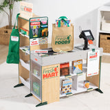 70-Piece Melissa & Doug Fresh Mart Grocery Store Companion Set – Play Food, Apron, Money, Coupons & Shopping Accessories