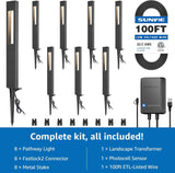 SUNVIE LED Low Voltage Landscape Lighting Kit – 8 Pack 3W LED Pathway Lights