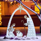 5 ft Lighted Nativity Scene Outdoor Christmas Decoration with 150 Warm White LED Lights