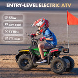 HOVER HEART 36V 500W Electric Youth ATV with Dual Suspension & 10-Mile Range