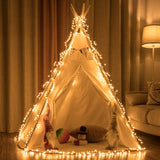 500 LED Christmas Cluster Lights, 49 ft Plug-In Warm White String Lights