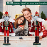 12" Wooden Nutcracker Soldier – Sword, Movable Jaw & Gift Box