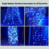 Christmas Net Lights Outdoor, 192 LED 9.8FT × 6.6FT Waterproof Mesh Lights