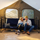 Disc-O-Bed XL Portable Cot Bundle – Convertible Bunk Bed, Bench & Camping Cot System