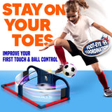 Soccer Arcade Roundabout Interactive Indoor Agility Trainer with Lights, Electronic Scoring and Foam Ball