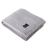 50" × 60" Berkshire Life Heated Faux Fur Throw – 4 Heat Settings, Reversible