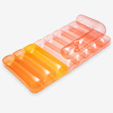 Funsicle 6ft Sofa Bed Lounge Inflatable Pool Float, Transparent Rose Pink Pool Lounger